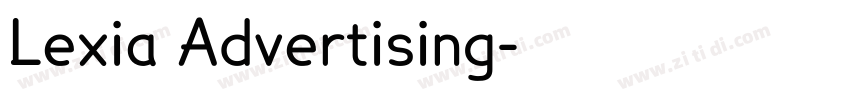 Lexia Advertising字体转换